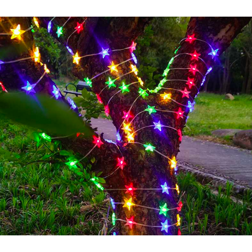 Serie de luces led diseño de navidad