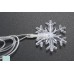 Luces led en forma copos de nieve 10 luces usa 2 pilas no incluidas SDD190