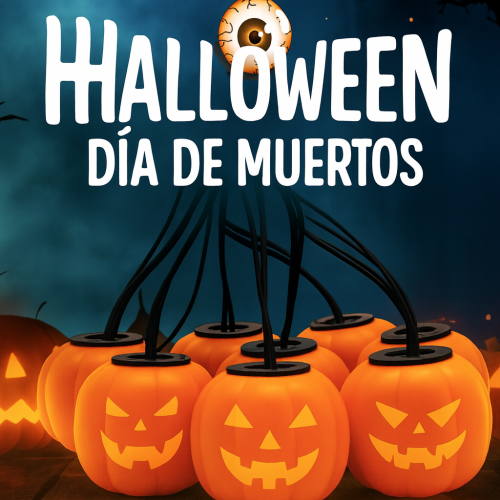 Lucess en forma de calabaza perfectas para decorar fiestas o ambientar espacios tematicos venta al por mayor  SDD234
