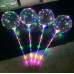 Globo transparente con luz LED y baston 997-1