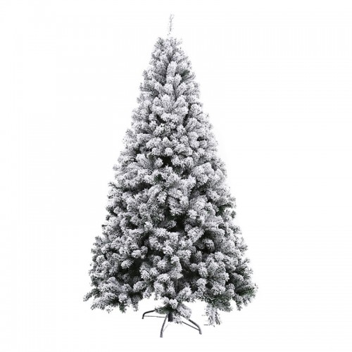 Árbol de navidad con copos de nieve 850 ramas 210cm SDS111