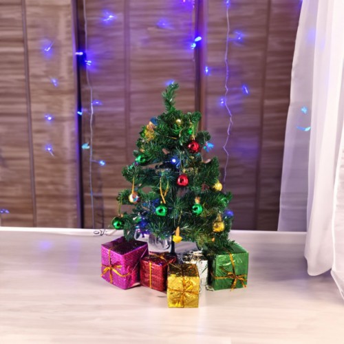 Mini árbol de navidad de 50cm con adornos SDS122