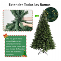 Árbol navideño de 180cm con 300 luces cálidas 750 ramas SDS126