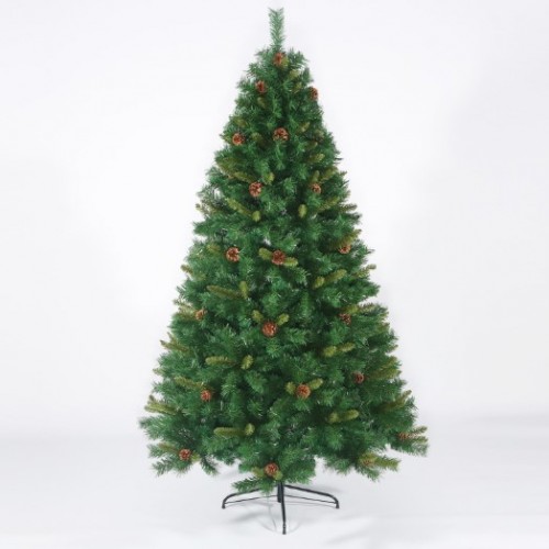 Árbol pino navideño artificial de 180cm con 300 luces y 750 ramas SDS128