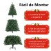 Árbol de navidad artificial con 1200 ramas color verde de 2.1m SDS134