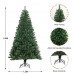 Árbol De Navidad Artificial Con 1400 Ramas Color Verde 1.8m SDS135