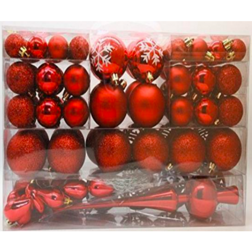 Kit de esferas navideñas con 101pz (varios colores)