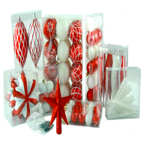 Set de esferas navideñas con 104pcs SDS4147