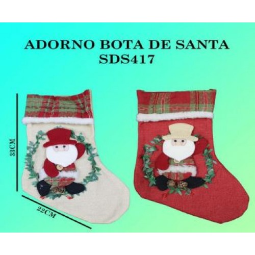 Adorno navideño en forma de Bota SDS417