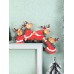 Adorno de decoración de marco para puerta de Navidad 19.8CM*14.3CM