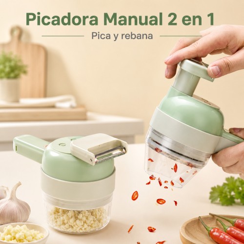 Picador para alimentos portátil multifuncional para el hogar por MAYOREO Picador para alimentos portátil multifuncional para el hogar por MAYOREO