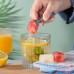 Moldes bandeja de hielo cuadrada para 18 hielos de colores variados fácil de desmoldar y limpiar venta al por mayor