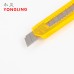 Cutter de plástico multicolor  para oficina y papelería, diseño ligero y seguro, venta al por mayor SKDH-131