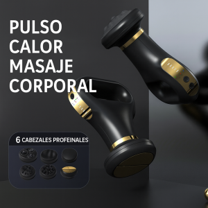 Masajeador Corporal Masajeador corporal  con pulso, calor y 6 cabezales profesionales combina vibración de pulso, calor terapéutico y múltiples cabezales intercambiables para brindar un masaje profundo, relajante y efectivo.Venta al por mayor SL-730 