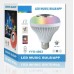 Foco LED RGB con bocina bluetooth y control remoto para el cambio de luz BULB/APP SND-1701