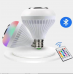 Foco LED RGB con bocina bluetooth y control remoto para el cambio de luz BULB/APP SND-1701