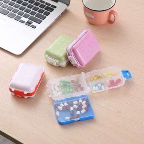 Pastillero organizador de pastillas con división mini maleta SNH14