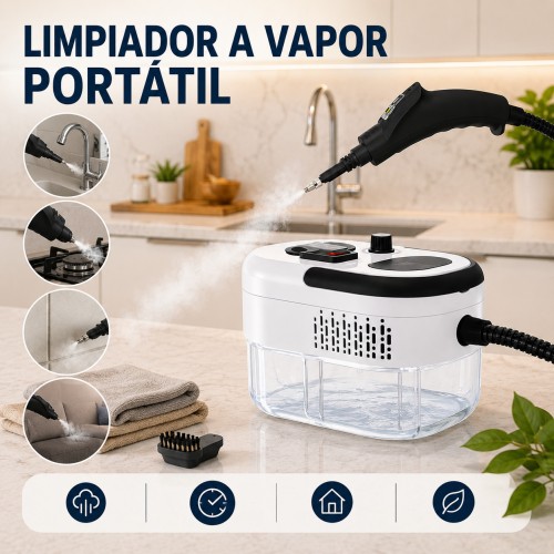 Limpiador a Vapor Portátil Multifuncional por Mayoreo