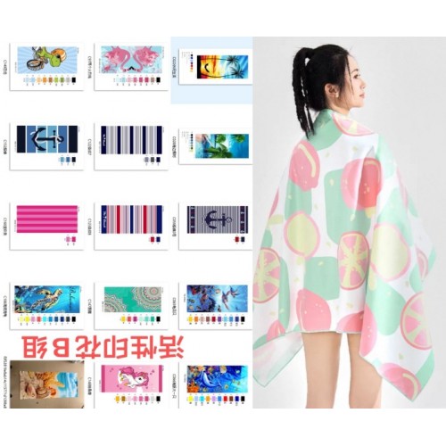 Toalla para playa 70 cm x 140 cm (surtido con 15 modelos). Venta por mayoreo T-30751B