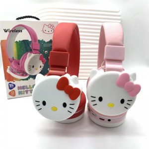 Audífonos inalámbricos infantiles diseño sanrio  con luz LED, bluetooth recargables para niñas, venta al por mayor TK-688