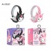Audífonos inalámbricos infantiles diseño sanrio  con luz LED, bluetooth recargables para niñas, venta al por mayor TK-688