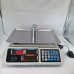 Báscula digital comercial recargable de 40kg con función de precio y pantalla LCD doble, venta al por mayor 