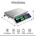 Báscula digital comercial recargable de 40kg con función de precio y pantalla LCD doble, venta al por mayor 