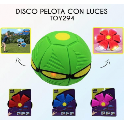 Disco pelota con luces