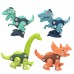 Set De Cuatro Dinosaurios Para Armar TOY531