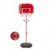 Canasta de básquetbol ajustable con tablero, aro y balón, soporte de 120 cm para niños y jóvenes, juego deportivo portátil, venta por mayoreo TOY374