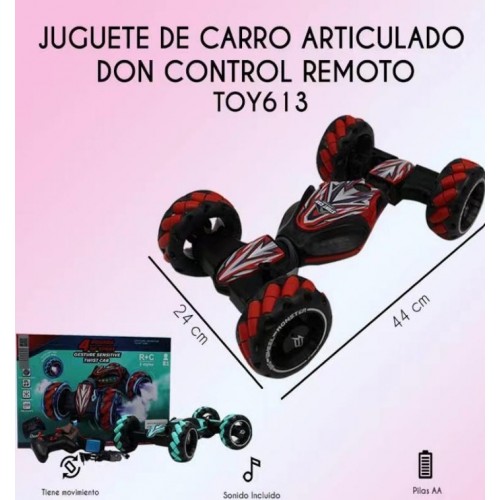 Carrito de control remoto recargable con luz y 4 ruedas rotativas TOY613