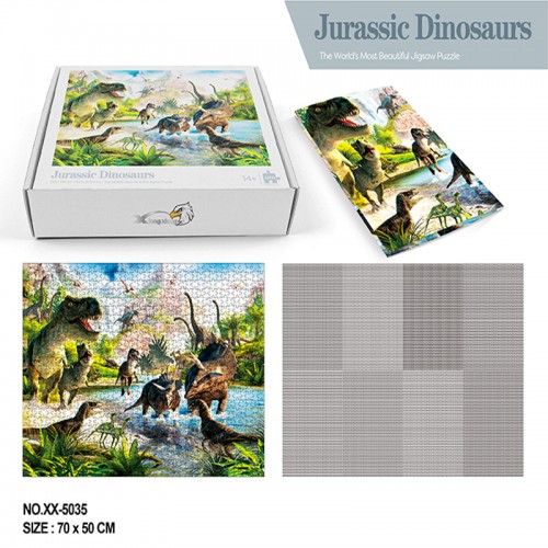 Rompecabezas de 1000pz de dinosaurio *70*50CM* TOY738