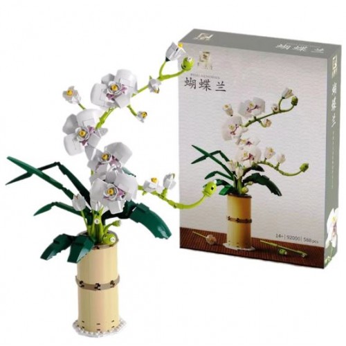 Set de Construcción de flores Phalaenopsis con maceta de 588pzs 40*35cm TOY760