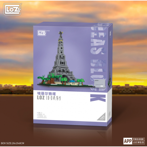 Juego de piezas de construcción torre eifel 797pzs TOY765