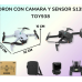 Dron con cámara par 4K 3-Axis Gimbal Camera Drone Evitación de obstáculos RC Distancia 5 km sin escobillas, Auto Return Home Smart Follow 30*22*10CM 