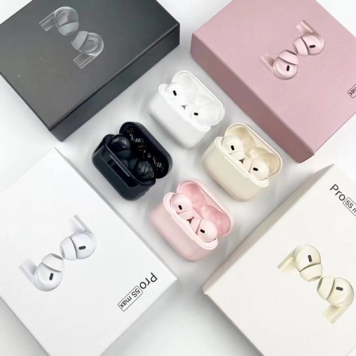 Audífonos inalámbricos Bluetooth Pro 5S Max con estuche de carga, micrófono integrado, control táctil y batería recargable, venta por mayoreo TR-6062