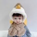 Conjunto de invierno de una pieza de gorro y bufanda de pingüino para niños TRQ-112091