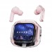 Audífonos inalámbricos Bluetooth Air Max con estuche transparente, pantalla digital, micrófono y batería recargable, venta por mayoreo  TWS-6350