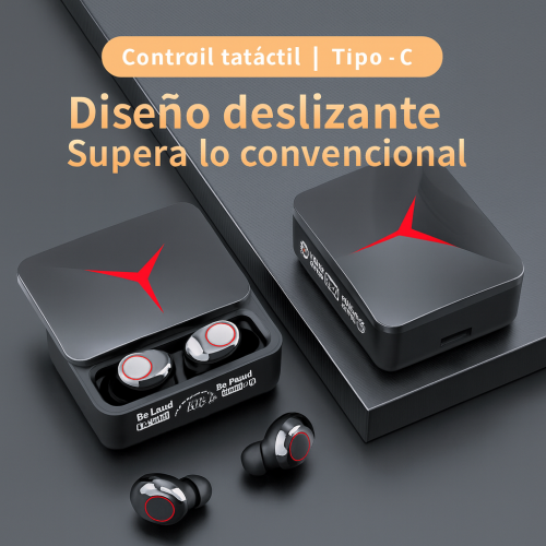 Audífonos inalámbricos Bluetooth M90 Pro V5.2 con estuche de carga LED, cancelación de ruido ENC, sonido HiFi, función gamer, mayoreo