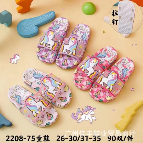 Chanclas infantiles de unicornio ,3 modelos surtidos,CON 3 talle, 24-25 DE 16.5CM 26-27 DE 17.5CM TX381