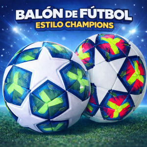 Balón de fútbol diseño estilo Champions colores vibrantes por mayoreo TY127
