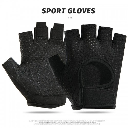 Guantes deportivos medio dedo transpirables, antideslizantes para gimnasio, ciclismo, entrenamiento y fitness, venta por mayoreo TY411