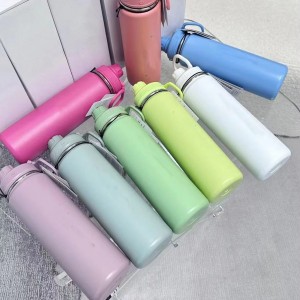 Termo liso de 1200 ml, ideal para mantener tus bebidas frías o calientes por más tiempo. Colores variados. Venta por mayoreo