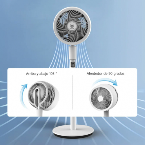 Ventilador de Pedestal Pie Oscilación 32 Velocidades Blanco,Mayoreo VEN15