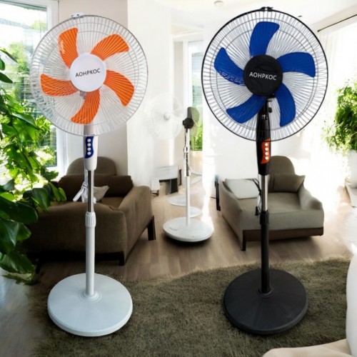 Ventilador de pie eléctrico con botones para ajustar velocidad de 16 pulgadas para el hogar VEN2-E17