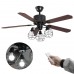 Ventilador De Techo Madera Moderno Control Remoto 5 Aspas VEN33