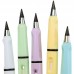 Lápiz de grafito retráctil con cuerpo tipo pluma, colores surtidos, recargable, diseño ergonómico, venta al por mayor, W-DD35