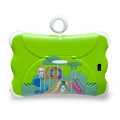 Tablet educativa infantil con carcasa protectora verde antigolpes por mayoreo W- WXXJ2724