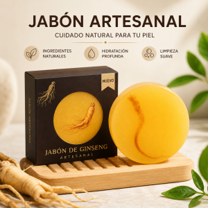Jabón artesanal de ginseng por mayoreo