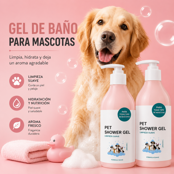 Gel de baño para mascotas por mayoreo Gel de baño para mascotas por mayoreo